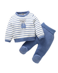 Conjunto manga longa Listrado